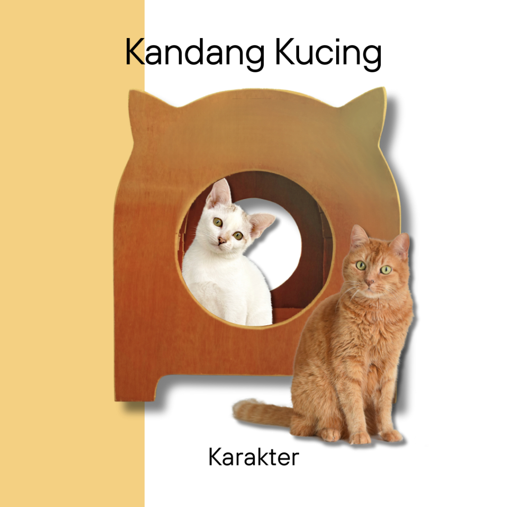 Kandang Kucing Kayu - Rumah Kucing Dewasa - Cat Room Perlengkapan Hewan
