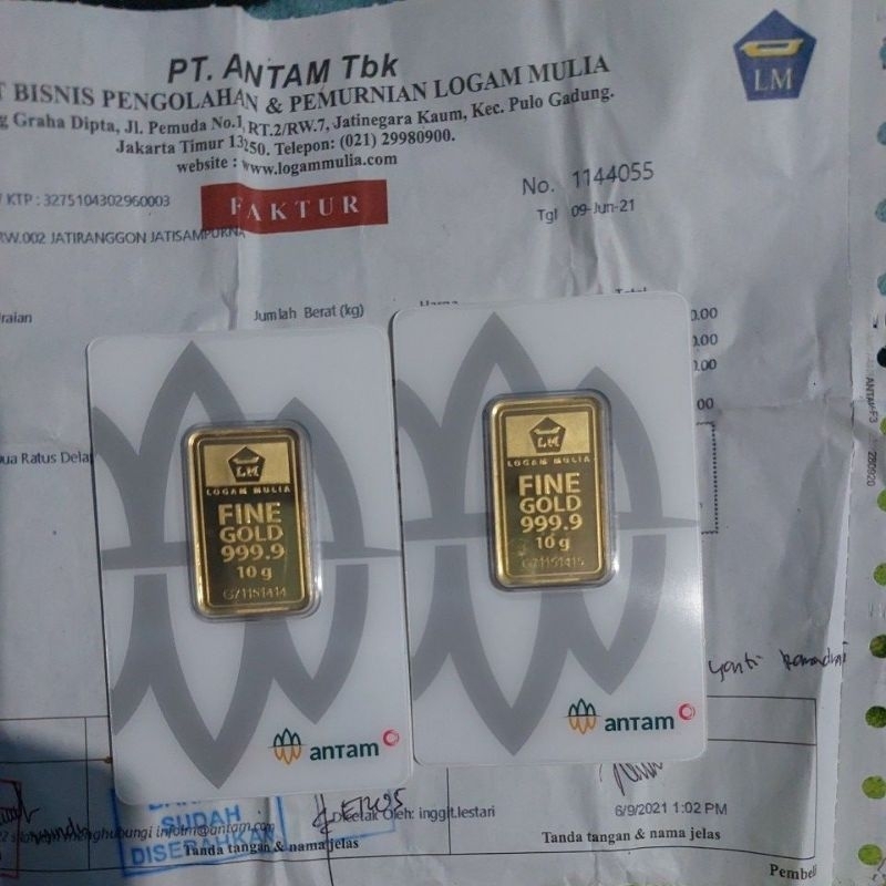 emas logam mulia 10gram