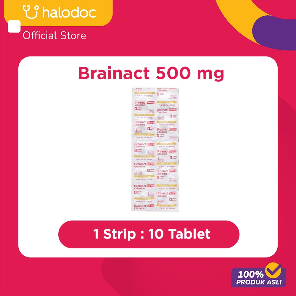 Brainact 500 mg 10 Tablet