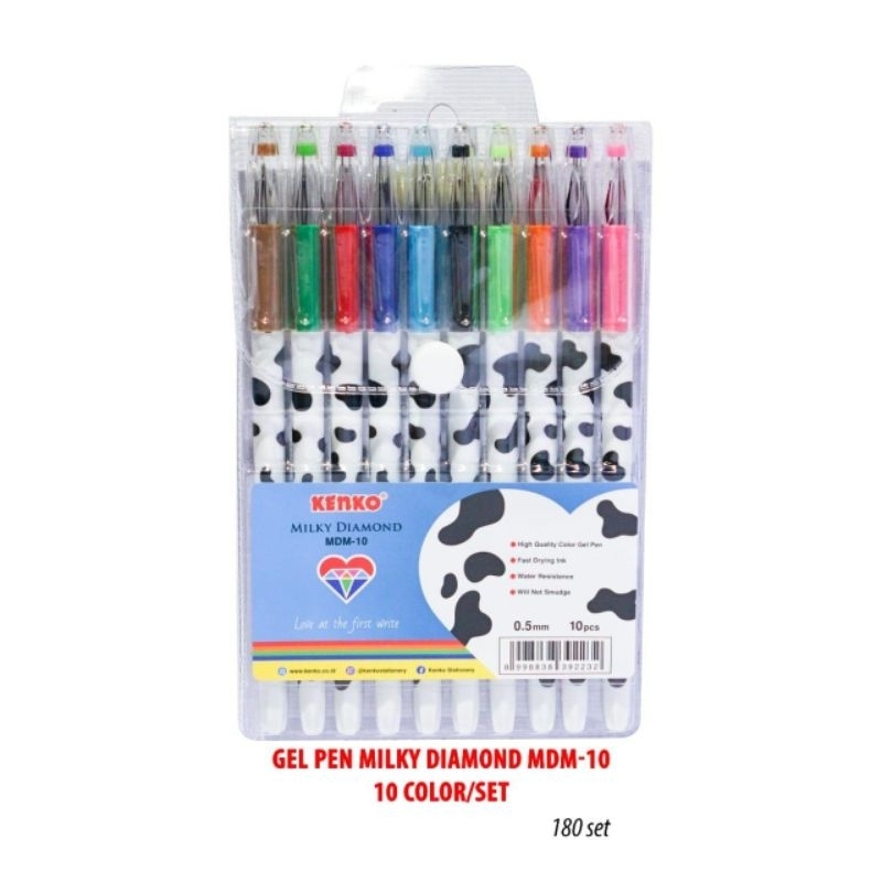 

Gel Pen Kenko MDM-10 Milky Diamond Set