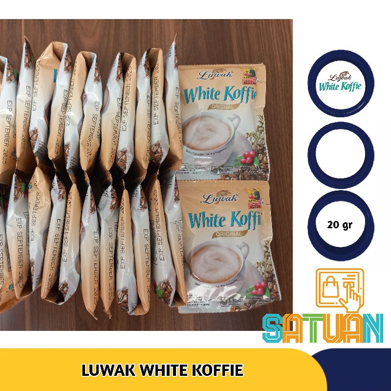 

LUWAK WHITE COFFIE ORIGINAL 3 IN 1 INSTANT | SATUAN TOKO | MENGANDUNG 100% FRESH MILK, VITAMIN D DAN CALCIUM |