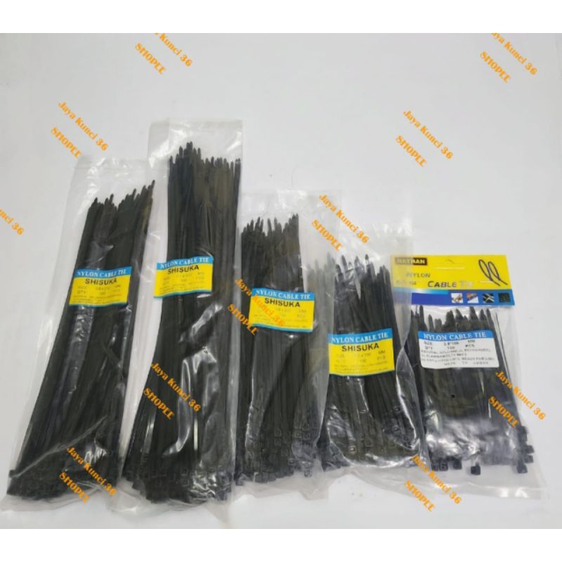 

Kabel Ties Nylon 3,6 × 10 30Cm / Cable Ties Putih - 30CM HITAM