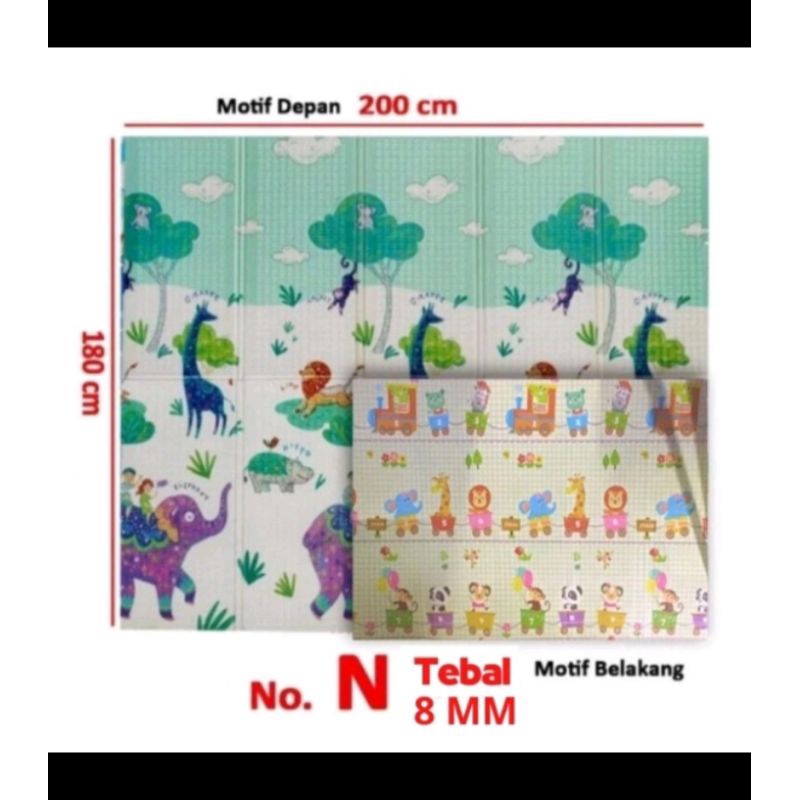 PLAYMET KARPET ANAK LIPAT TIKAR LIPAT ANAK FOAM FORDABLE CARPET-TEBAL H-001