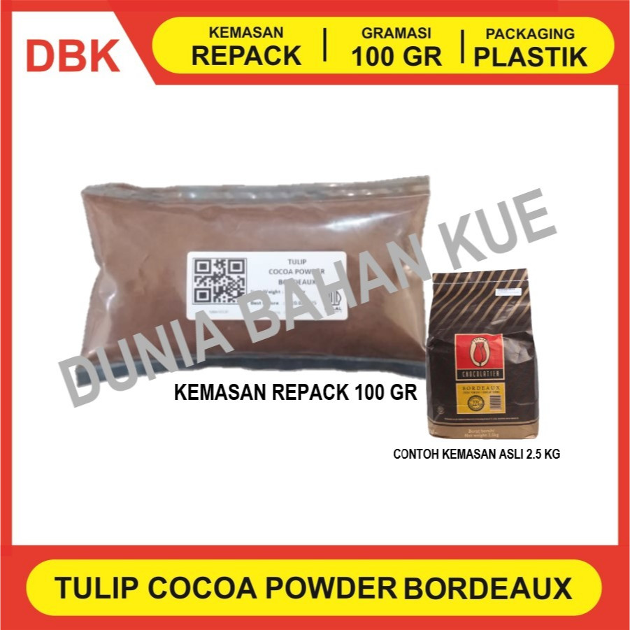 

TULIP BORDEAUX COKLAT BUBUK / COCOA POWDER 100 GR