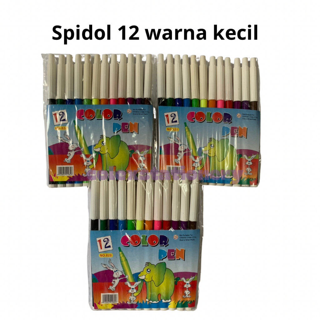 

Spidol 12 Warna Murah / Kelir Air Mewarnai Ukuran Kecil / Coloring Marker Anak 828 Senko Isi 12 Warna