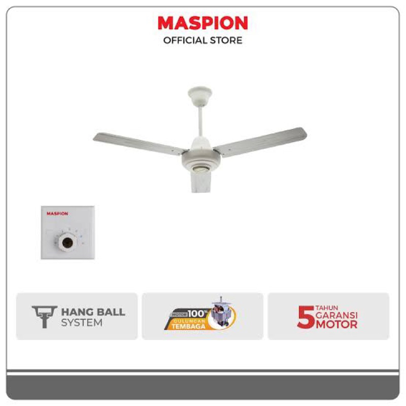 MASPION CEILING FAN 48 inci KIPAS ANGIN PLAFON Kipas Angin BALING BALING GANTUNG 48 inch Kipas Angin