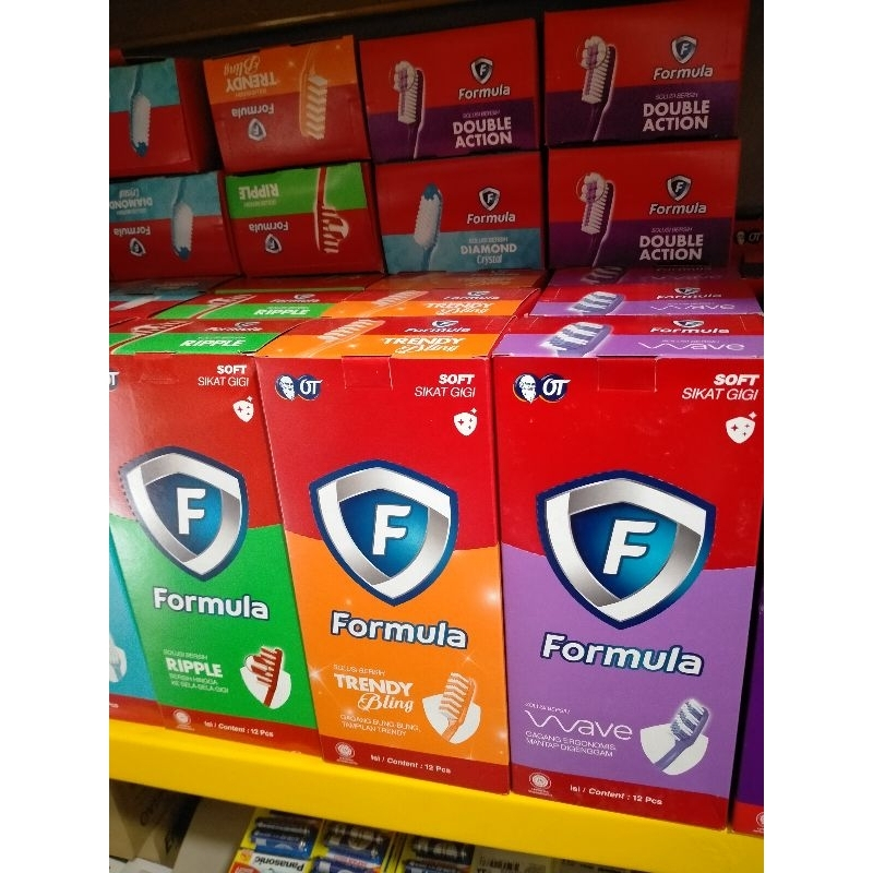 Sikat Gigi FORMULA / Sikat Gigi merk Formula Original 1 RTG Termurah (1 LUSIN isi 12 PCS)