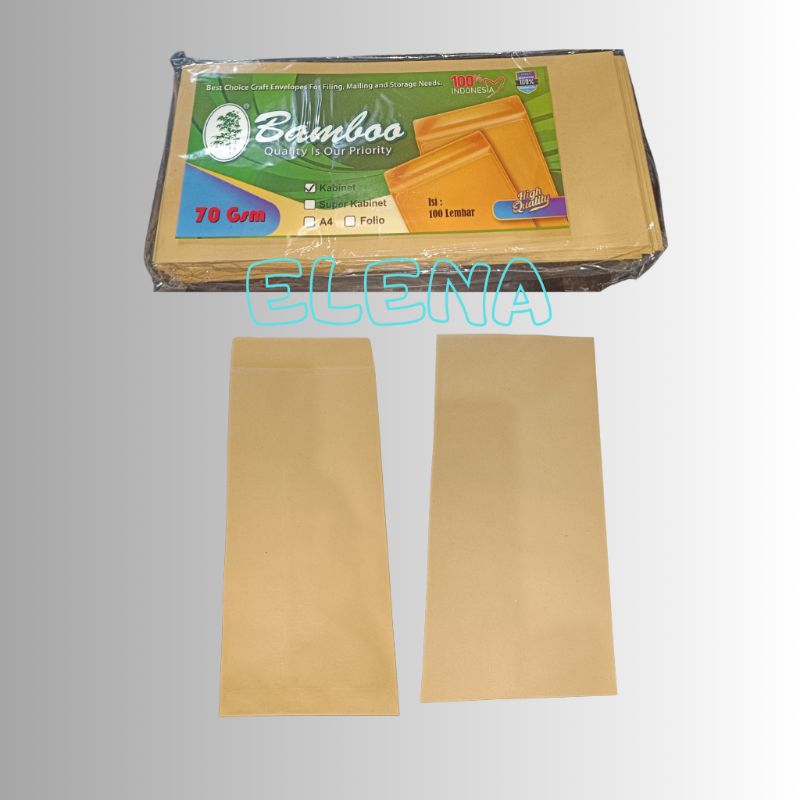 

amplop kesing coklat uk. kecil kabinet(24*11cm)/amplop coklat dinas