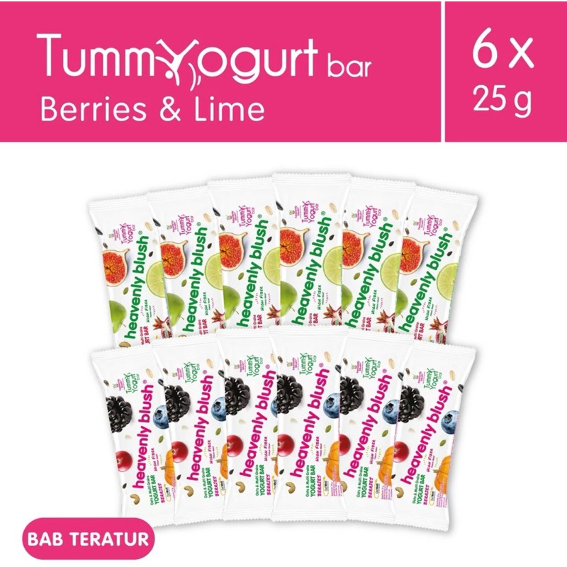 

HEAVENLY BLUSH TUMMY YOGHURT BAR 6pcs HEALTHY DIET SNACK SEHAT SNACK DIET CEMILAN SEHAT