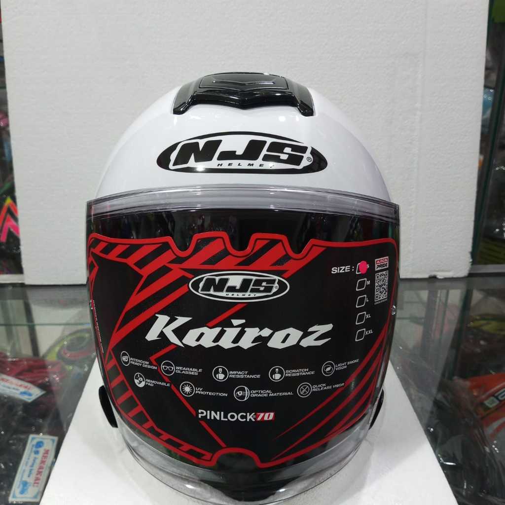 Helm NJS Kairoz Solid Putih Original