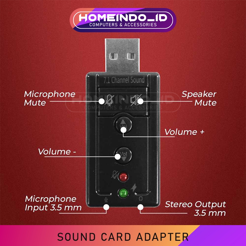 Audio Interface USB Soundcard Adaptor