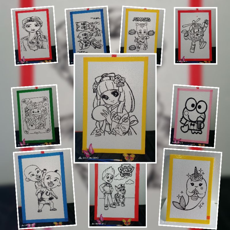 

sterofoam lukis/mewarnai sterofoam/lukis sterofom/styrofoam mewarnai/gabus styrofoam/lukis