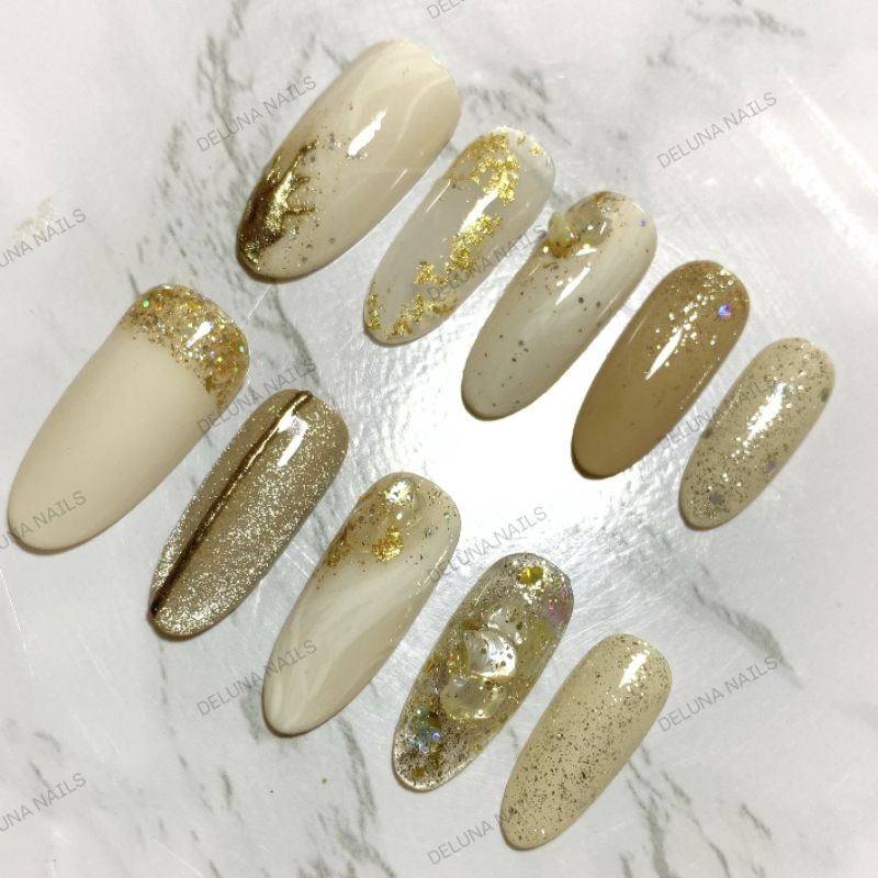 KUKU PALSU AESTHETIC/ KUKU PALSU CANTIK / PREMIUM NAIL ART MALANG / CUSTOM NAIL ART / WEDDING NAIL A