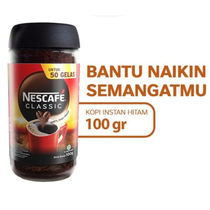 

Nescafe instan kopi hitam 100gr JaR