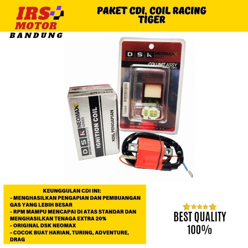 PAKET CDI RACING DAN KOIL RACING TIGER TIGER NEW TIGER LAWAS TIGER REVO TENAGA NAIK 20% NO LIMIT