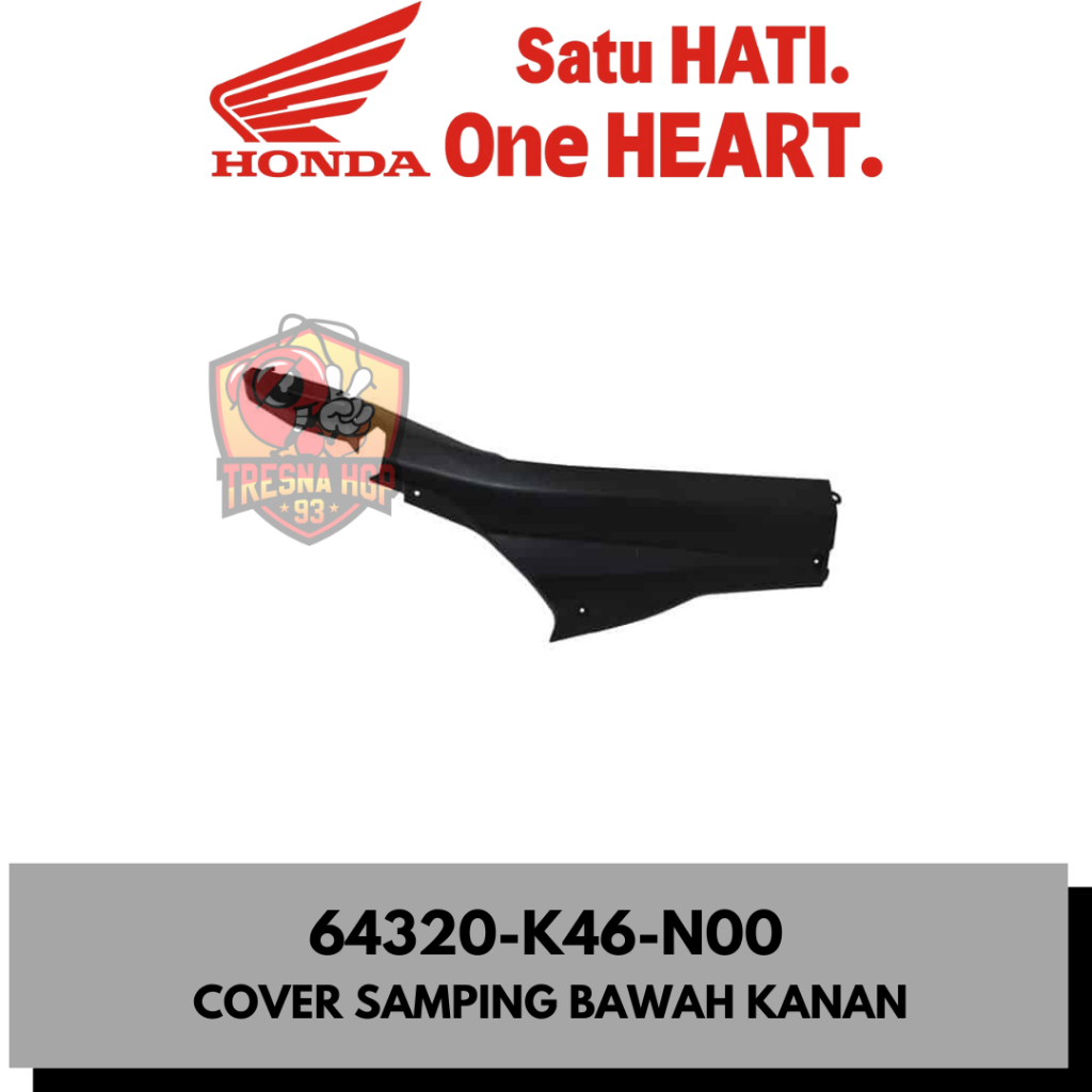 64320-K46-N00 COVER SAMPING BAWAH KANAN VARIO 110 FI K46 ORIGINAL | COVER R FLOOR SIDE 64320K46N00