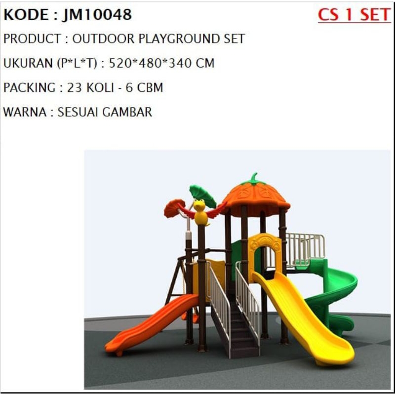 OUTDOOR PLAYGROUND SET JM10048