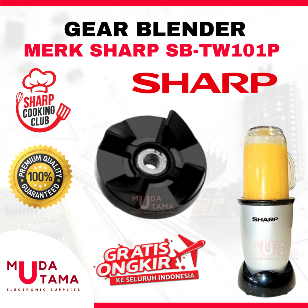 Karet Gear Blender SHARP SB-TW101P - Gear Pemutar Blender SHARP SB TW101 P - Kopling Blender SHARP S