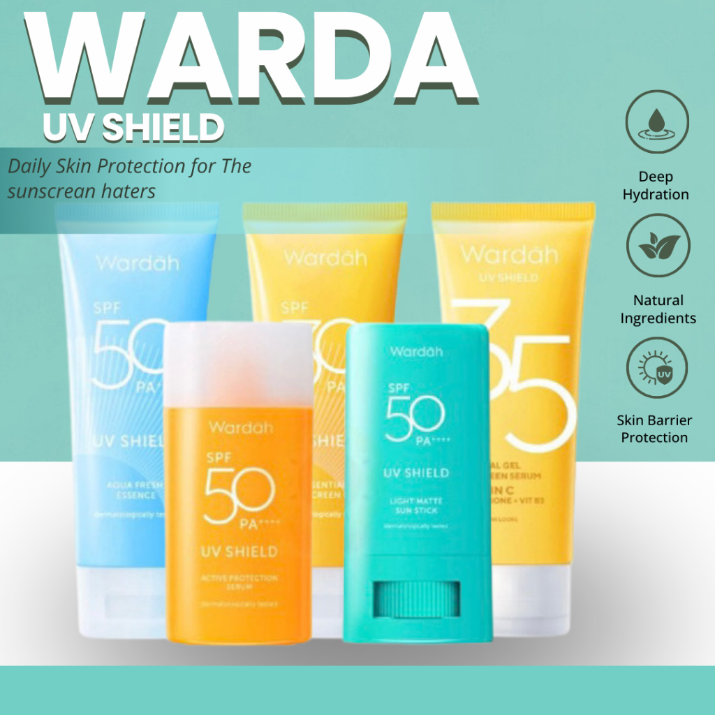Sunscreen Wardah Sunscreen Gel SPF 30 SPF 35 SPF 50  wardah uv shield spf 30