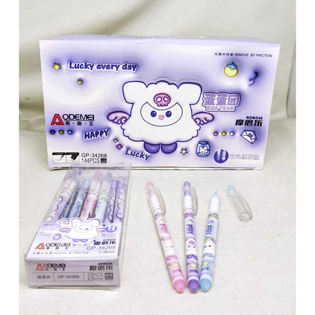 

pen bisa hapus karakter merek Aodemei isi 12 pcs - 34200 pulpen bts sisir dan sketbor