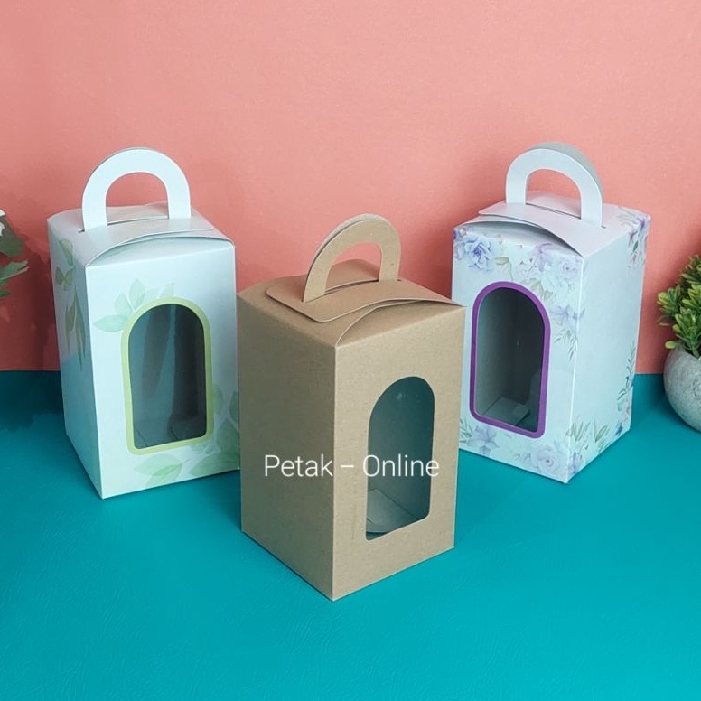 

Termurah 25 Pcs Box Tenteng 9 x 9 x 16 Cm Box Kemasan Gelas