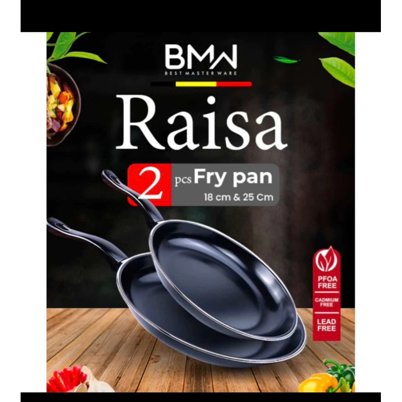 Frypan Raisa | Teplon bmw | Teplon isi 2 | Teplon anti lengket