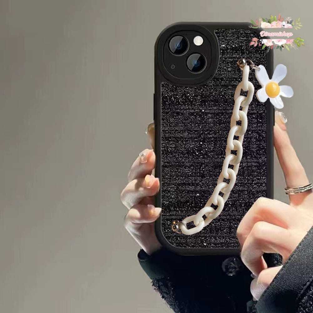 GC108 Rajut Wooven Tweed Daisy Chain Softcase/ Casing Hp For SAMSUNG A03 A03S A02S A03 CORE A04 A04E