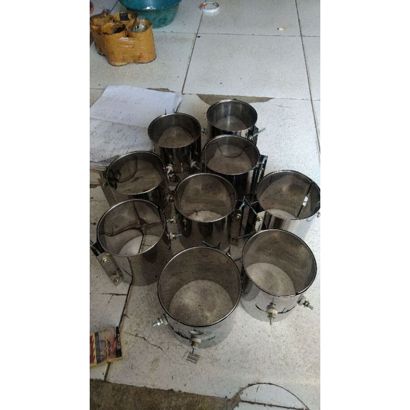 (Dimensi 341-1000 cm) Band Heater Terminal Baut + Tutup Keramik