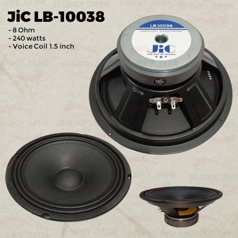 Speaker 10 inch JIC LB-10038 Original JIC LB10038
