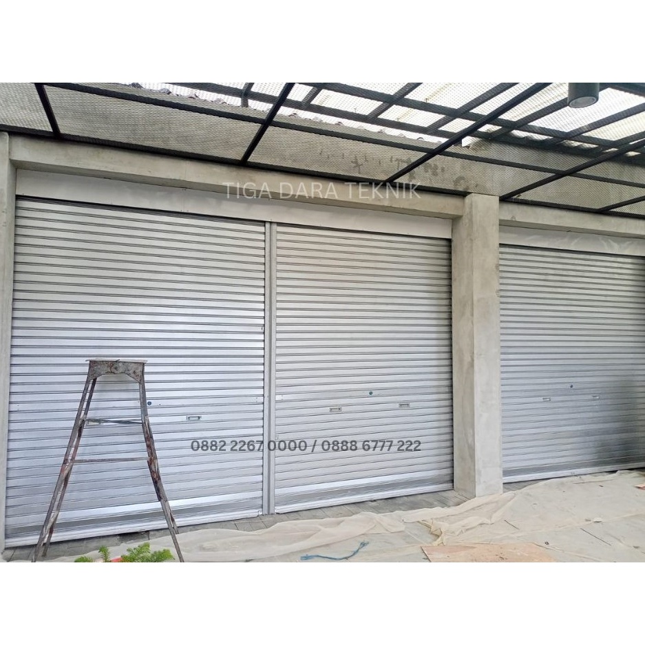 Rolling door murah untuk warung / toko / ruko, pasang service di bandung. Tiga dara teknik