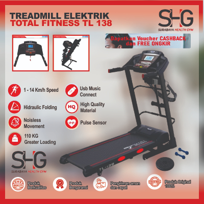 Total Fitness Treadmill Elektrik TL 138