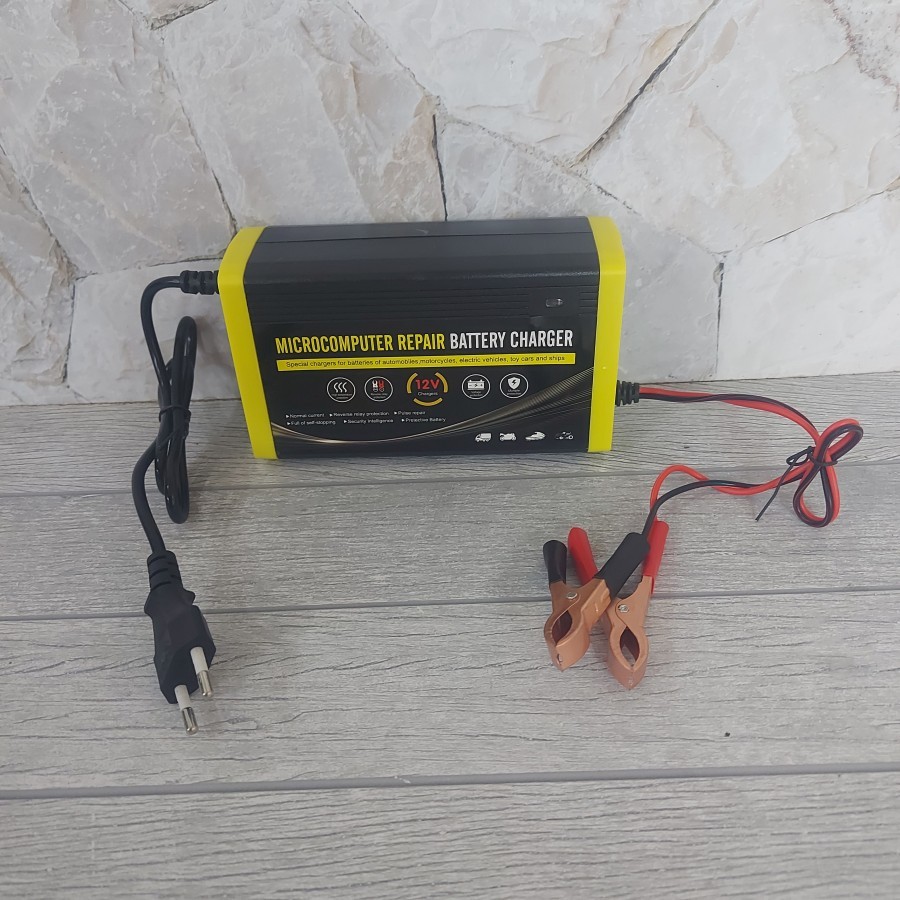 Casan Aki 7A Battery Charger 7A 12v Pengisi Daya Pintar Sunpro 12v7A