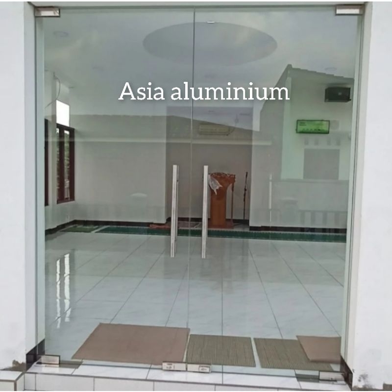 pintu Kaca Tempered 12mm Double