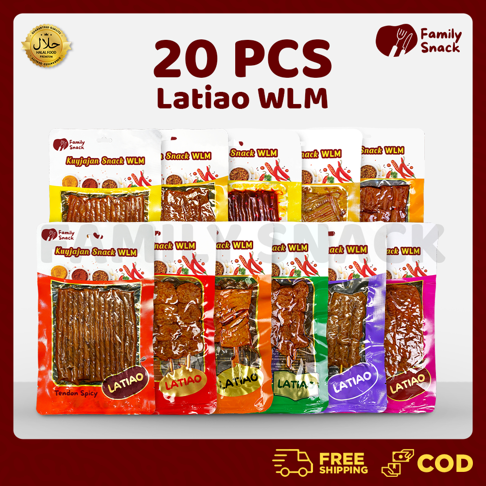 

Family Snack - [20 pcs] [HALAL] WLM Gluten Snack High Protein | WLM Camilan Kembang Tahu | Latiao Halal