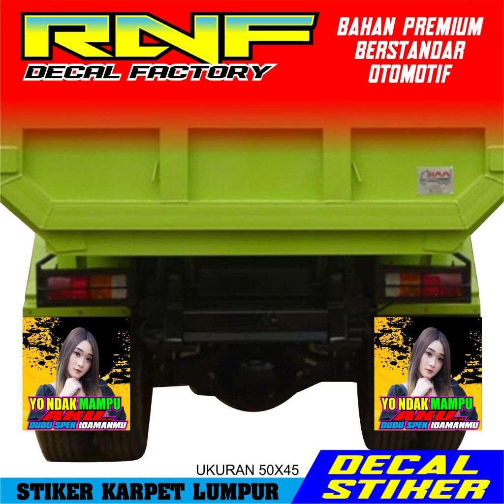 STIKER KARPET TRUK,STIKER KARPET LUMPUR