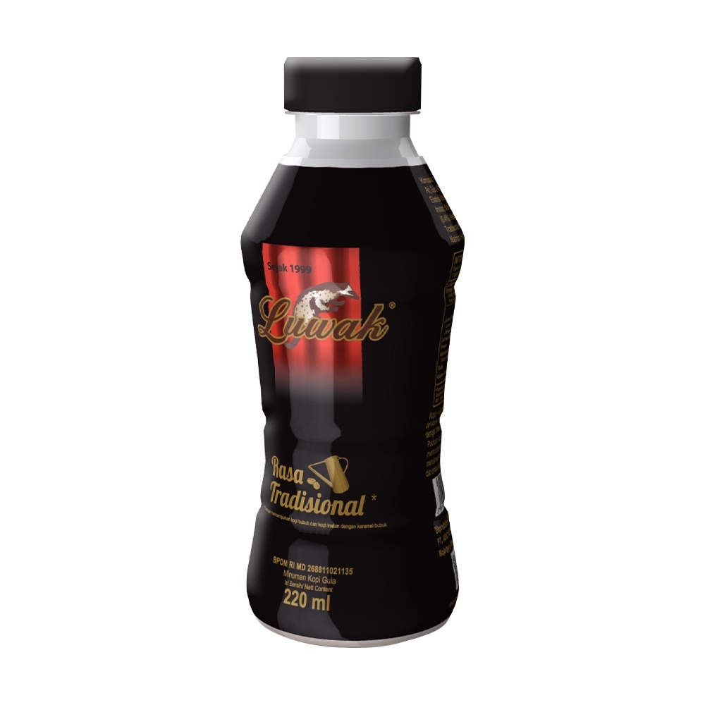 

KOPI LUWAK PLUS GULA READY TO DRINK ATAU LUWAK WHITE KOFIE BOTOL 220ML