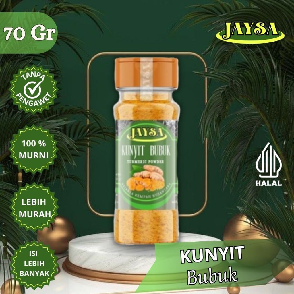 

JAYSA - Bumbu Dapur Murah / Kunyit Bubuk 70 gr / Kunyit Bubuk Grade A / Kunyit Bubuk Food Grade / Kunir Bubuk / Kunyit Bubuk Muri / Pure Turmeric Powder / Kunyit Bubuk Premium / Kunyit Bubuk Asli / Serbuk Kunir / Bumbu Instan / Bumbu Masak / Bumbu Murah