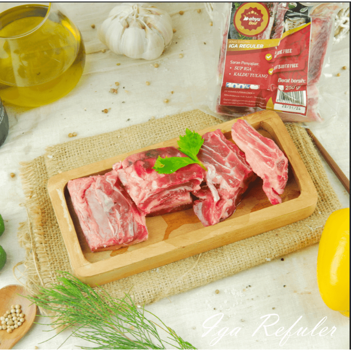 

Iga Reguler 500gr WAHYU BEEF - MPASI - Daging Organik - Grass Fed