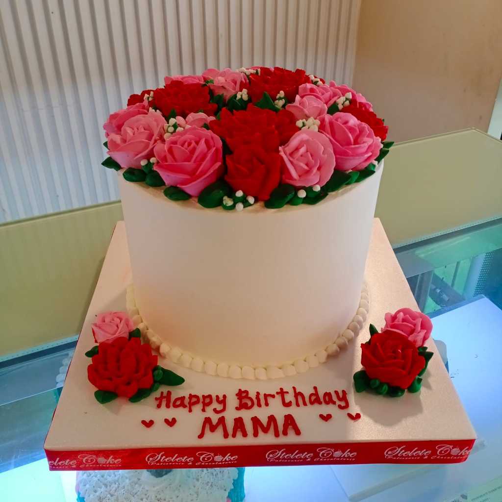 

Kue Ulang Tahun/ Birthday Cake Tema Bunga/Flower Cake