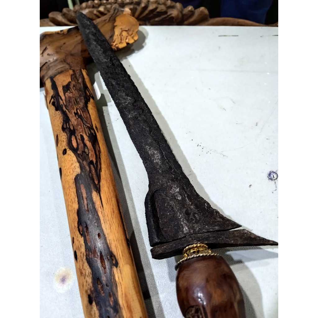 keris brojol sepuh ori pamor keleng temuan sungai wingit