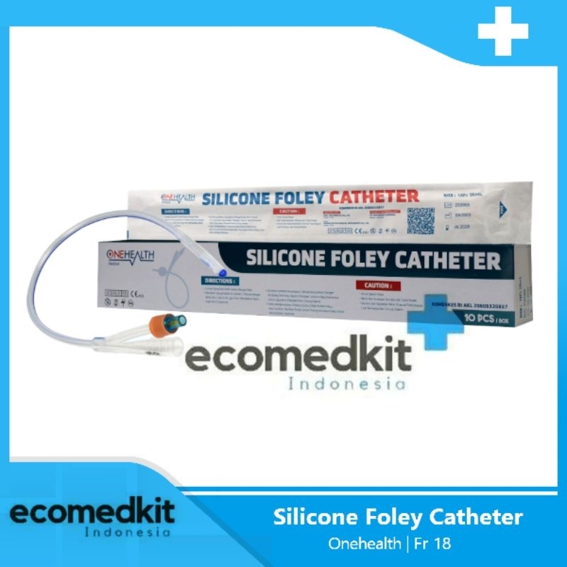Silicone Foley Catheter OneHealth Selang Kencing Kateter Silikon