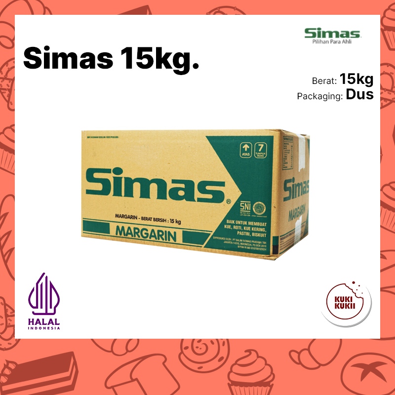 

SIMAS Margarine 15 kg | Mentega SIMAS 15kg (1 KARTON)