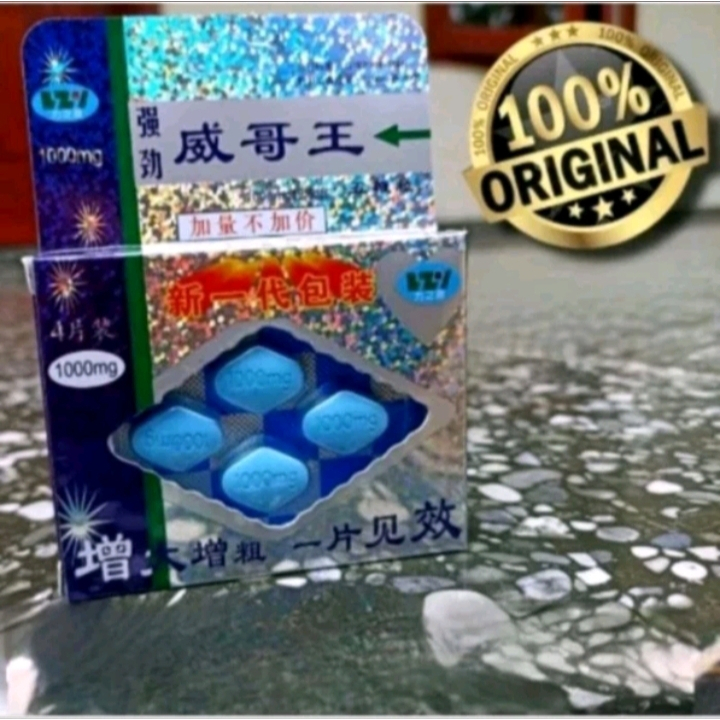 (Privasi aman) Pil Biru Viagra Cina Wbl Asli Viagra Obat Kuat Pria Isi 4 Tablet Original
