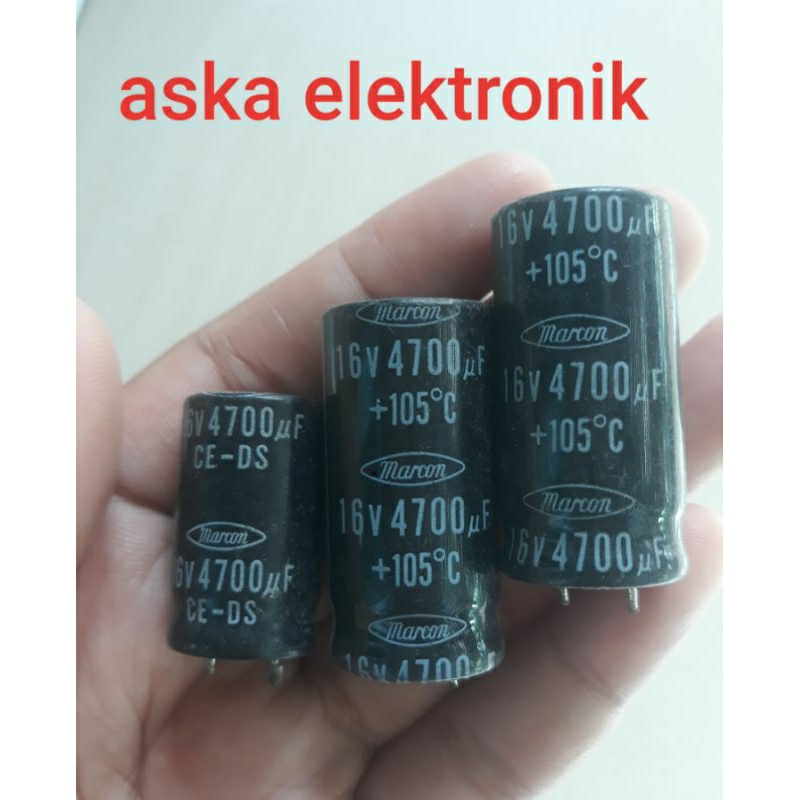 elko 4700uf 16V cabutan original