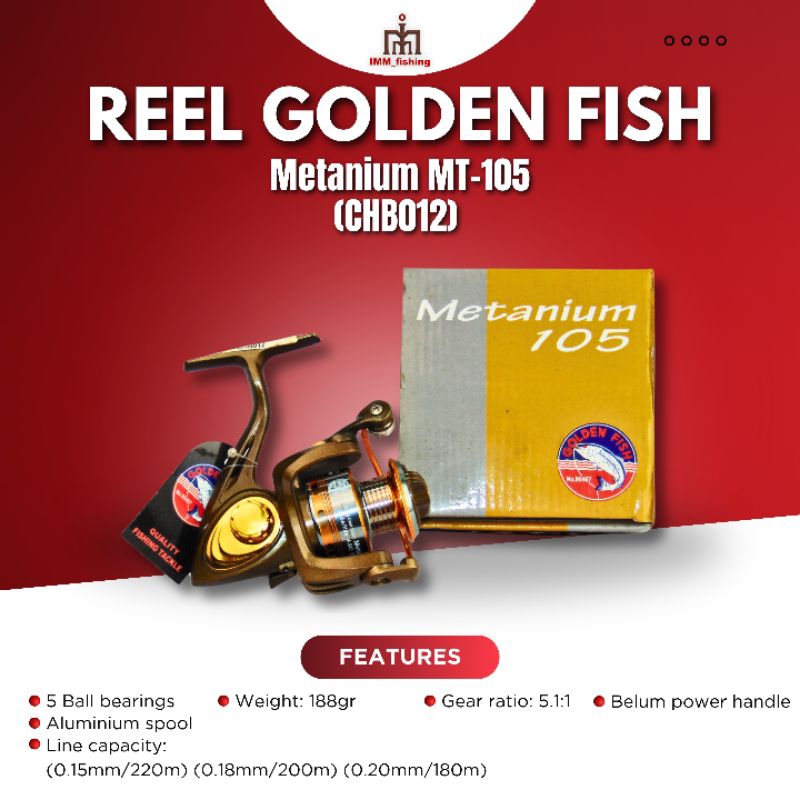 REEL GOLDEN FISH METANIUM