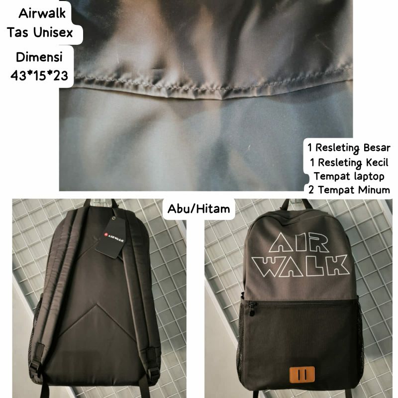 Tas Ransel Dewasa Unisex Original Brand Airwalk
