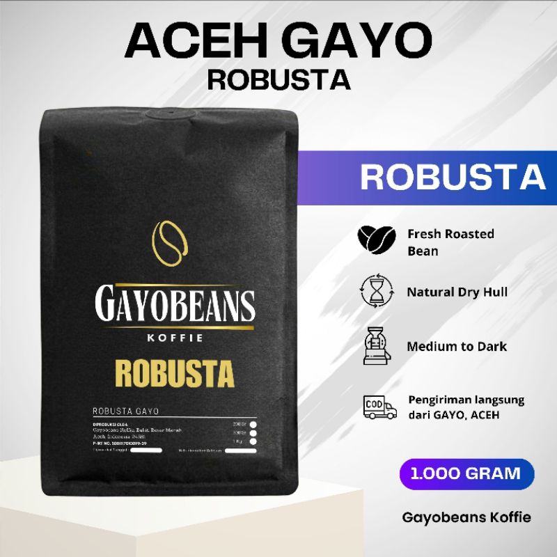 

KOPI ROBUSTA GAYO ACEH GAYOBEANS KOFFIE 1Kg