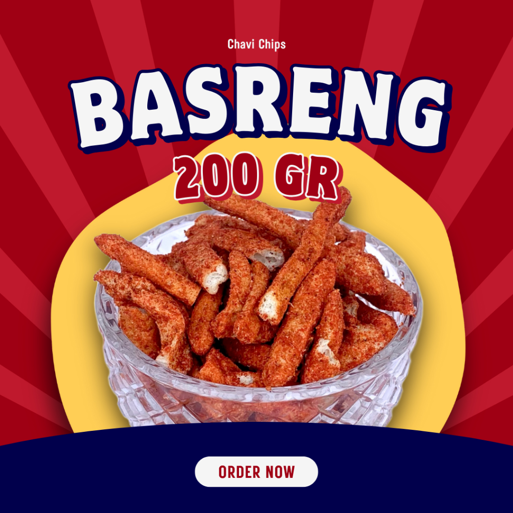 

Chavi Chips - Basreng 200 gr - Asin Pedas Jeruk Barbeque Balado