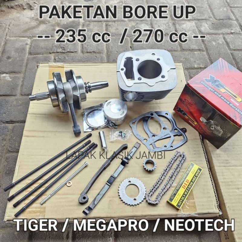 Paket HEREX Bore Up Mesin TIGER MEGAPRO NEOTECH 235cc 270cc