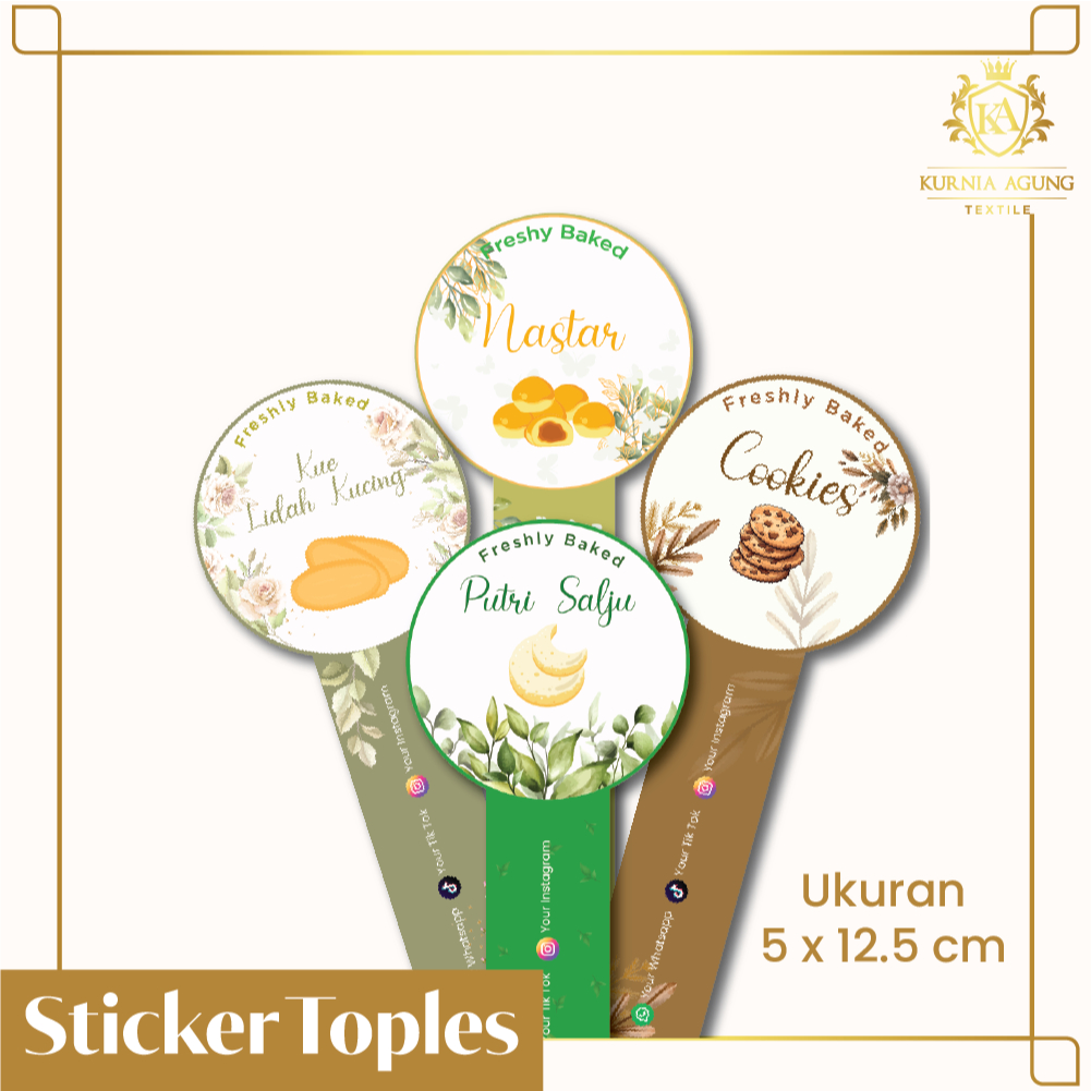 

STCIKER SEGEL KEMASAN BOTOL DAN TOPLES / STICKER SEGEL MAKANAN UKURAN 5cm x 12.5cm di jual perLEMBAR isi 18pcs